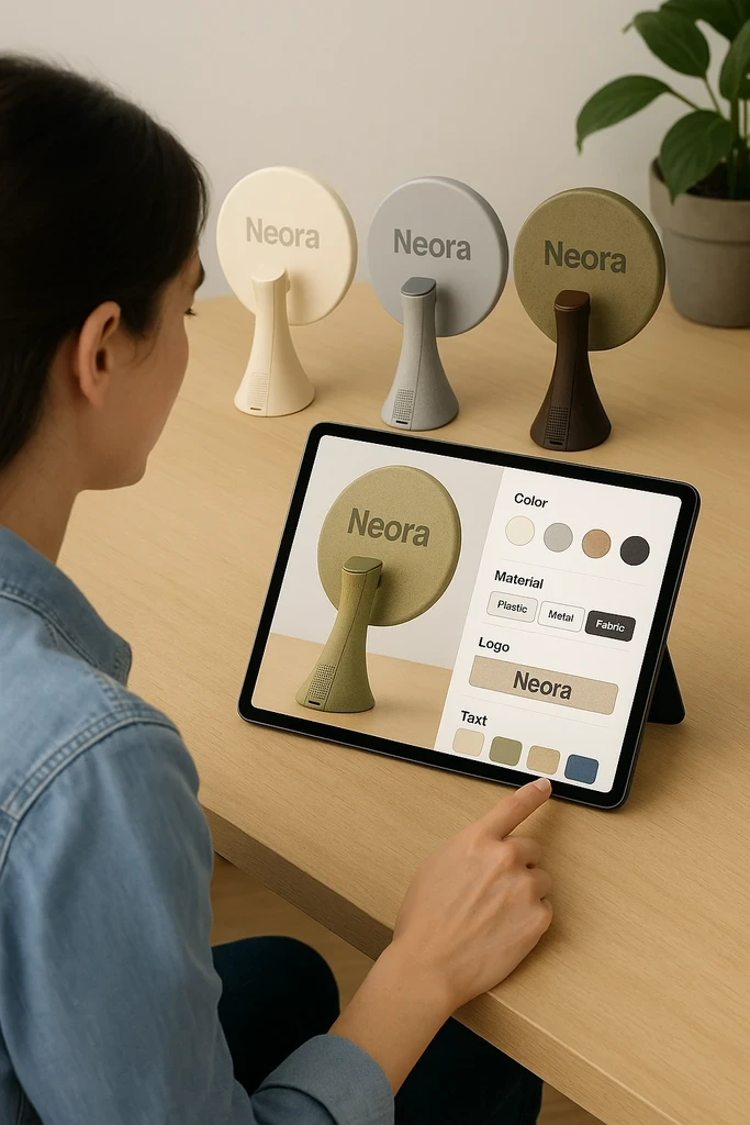 Configuration d'un miroir Neora sur tablette